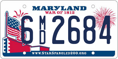 MD license plate 6MD2684