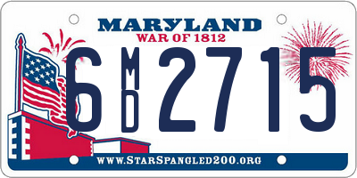 MD license plate 6MD2715