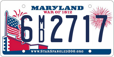 MD license plate 6MD2717