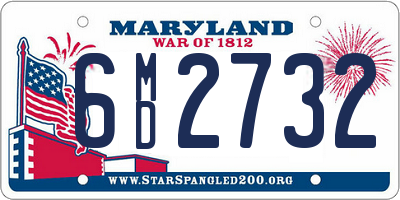 MD license plate 6MD2732