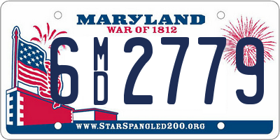 MD license plate 6MD2779