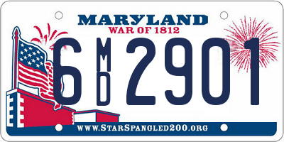 MD license plate 6MD2901