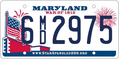 MD license plate 6MD2975