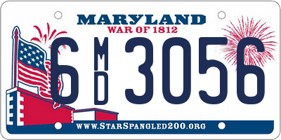 MD license plate 6MD3056