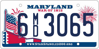 MD license plate 6MD3065