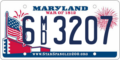 MD license plate 6MD3207
