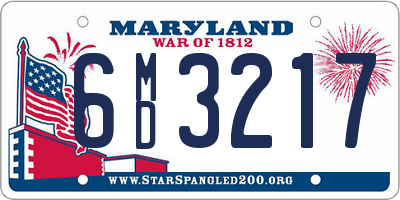 MD license plate 6MD3217