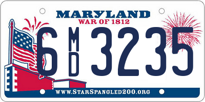 MD license plate 6MD3235