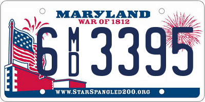 MD license plate 6MD3395