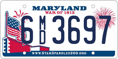 MD license plate 6MD3697