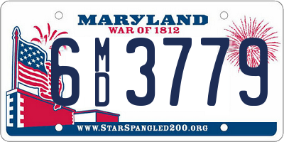 MD license plate 6MD3779