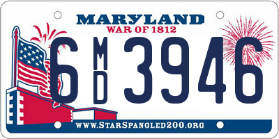 MD license plate 6MD3946