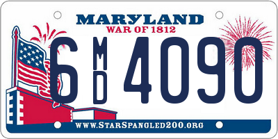 MD license plate 6MD4090