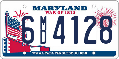 MD license plate 6MD4128