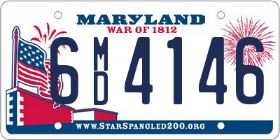 MD license plate 6MD4146