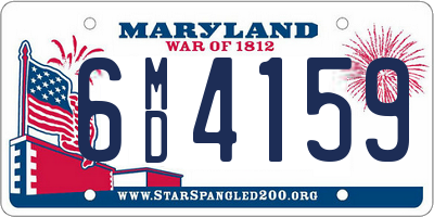 MD license plate 6MD4159