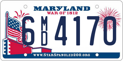 MD license plate 6MD4170