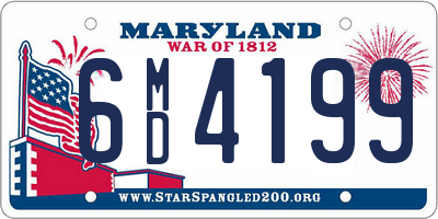 MD license plate 6MD4199