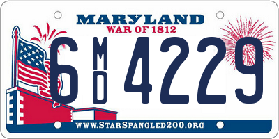 MD license plate 6MD4229