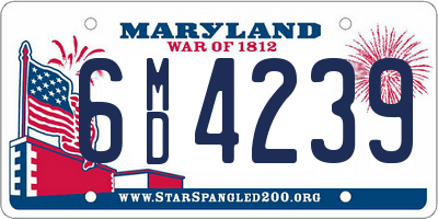 MD license plate 6MD4239