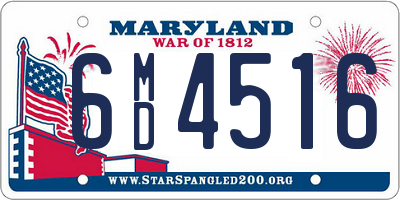 MD license plate 6MD4516
