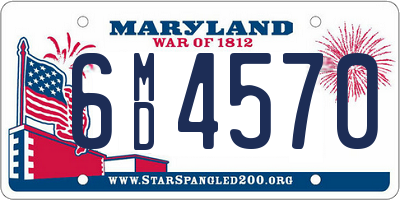 MD license plate 6MD4570
