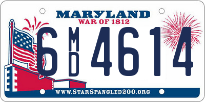 MD license plate 6MD4614