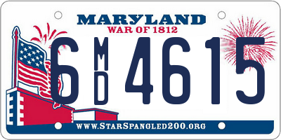 MD license plate 6MD4615