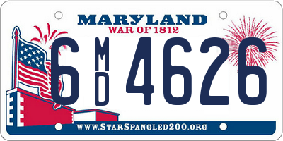 MD license plate 6MD4626