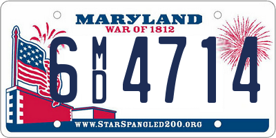 MD license plate 6MD4714