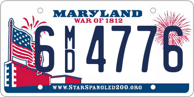 MD license plate 6MD4776