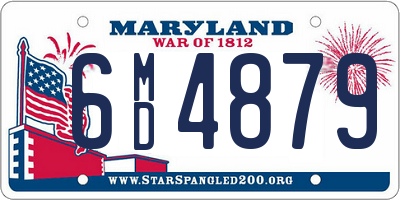 MD license plate 6MD4879