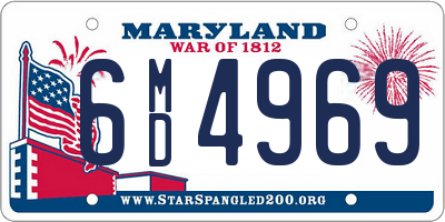 MD license plate 6MD4969