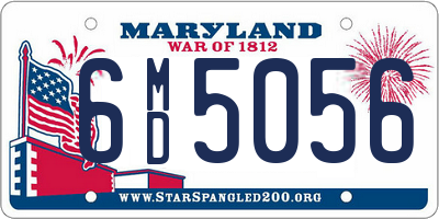 MD license plate 6MD5056