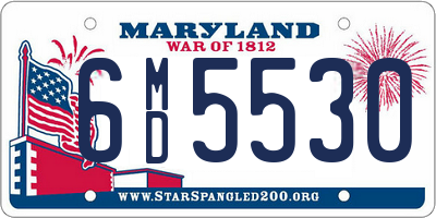 MD license plate 6MD5530