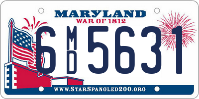 MD license plate 6MD5631