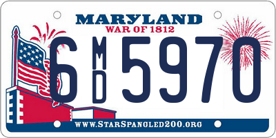MD license plate 6MD5970