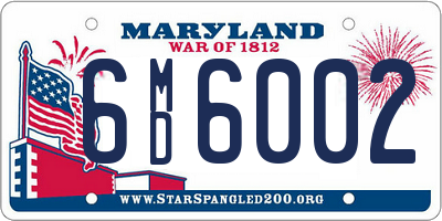 MD license plate 6MD6002