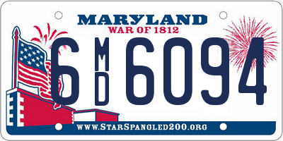 MD license plate 6MD6094
