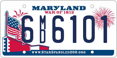 MD license plate 6MD6101