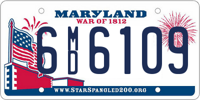 MD license plate 6MD6109