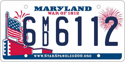 MD license plate 6MD6112