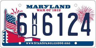 MD license plate 6MD6124