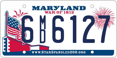 MD license plate 6MD6127