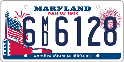 MD license plate 6MD6128