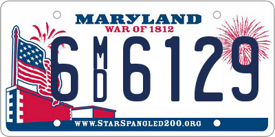 MD license plate 6MD6129