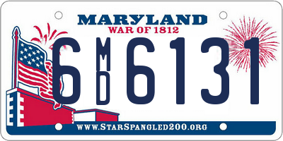 MD license plate 6MD6131