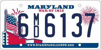 MD license plate 6MD6137