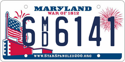 MD license plate 6MD6141