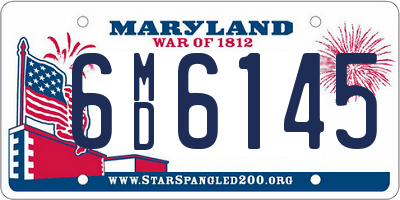 MD license plate 6MD6145